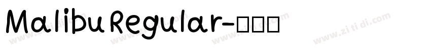 Malibu Regular字体转换